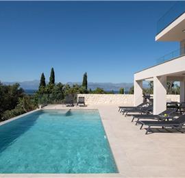 4 bedroom villa with pool & sea views, Acharavi, sleeps 8